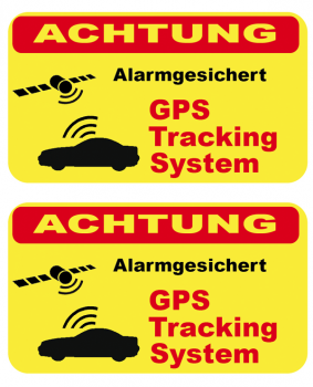 Aufkleber GPS Tracking System